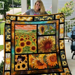 Sunflower Quilt Blanket  Quilt